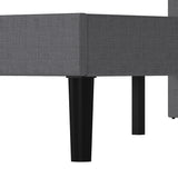 Levede Bed Frame Upholstered Platform Mattress Base Double - Top-Down View