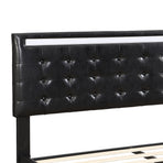 Levede  Floating Bed Frame Double with Headboard LED Lights Mattress Base-2006732834760429572