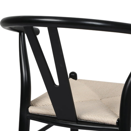 Levede 8x Dining Chairs Wooden Hans Black-2018816939526328324