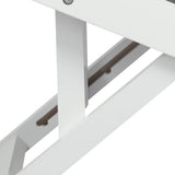 PaWz Adjustable Dog Ramp Height Stair White - Top-Down View