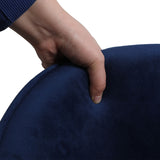 Levede 2x Dining Chairs Seat French Navy - Top-Down View