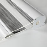 Marlow Blackout Zebra Roller Blind Curtains 180x210 Grey - Top-Down View
