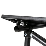 Levede Folding Camping Table Portable Black - Top-Down View