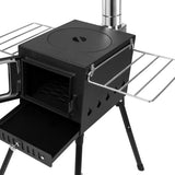 Moyasu Camping Oven Camp Stove Portable - Top-Down View