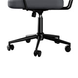 LEVEDE Ergonomic Office Chair Computer PU Grey - Top-Down View