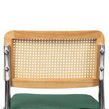 Levede 2xRattan Chair Dining Chairs Green - Top-Down View