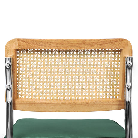 Levede 2xRattan Chair Dining Chairs Green-1954802996143591428