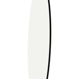 Yezi 50cm Round Wall Mirror Frameless Tempered Glass - Top-Down View