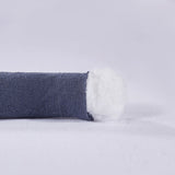 Dreamz Knitted Weighted Blanket Chunky Dark Grey Double 7KG - Top-Down View