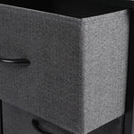 Levede Storage Cabinet Chest of 2 Drawers Dark Grey-2018816789273776132
