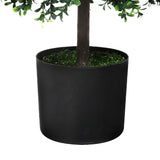 Lambu Artificial Boxwood Topiary Ball Tree - Top-Down View