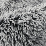 PaWz Pet Bed Memory Foam Dog Donut Charcoal X-Large - Top-Down View