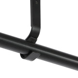 Marlow Steel Curtain Rod Quiet Rail Black - Top-Down View