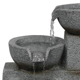 Lambu Electric Fountain Water Bird Bath - Side View