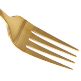 Stainless Steel Cutlery Set Travel Knife Gold - Top-Down View