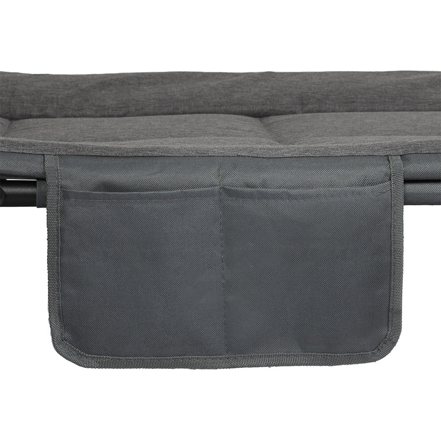 Levede Folding Camping Bed Camp Cots Dark Grey-2006732877819154436