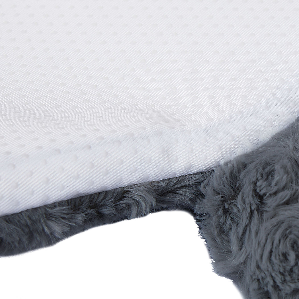 PaWz Pet Bed Cat Calming Bed Dog Squeaky M Charcoal Medium-1954802525270052868