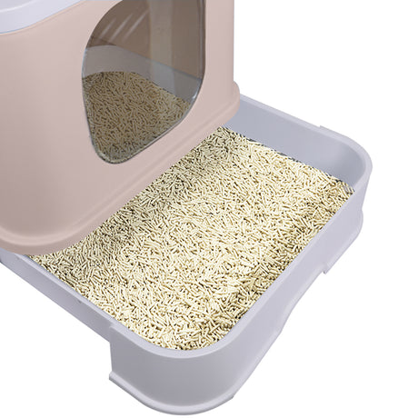 PaWz Cat Litter Box Fully Enclosed Kitty Coffee-1954802512208990212