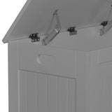 Levede Kids Toy Box Storage Chest Cabinet Grey - Top-Down View