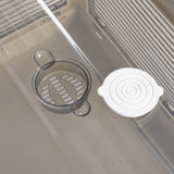 Storage Box Plastic Stackable Container L Large - Top-Down View