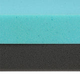 Dreamz Dual-Layer Memory Foam Mattress Topper 10cm - 45-Degree Angle