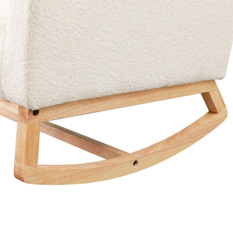 Levede Rocking Chair Ottoman Footrest With Side Pocket-2006732687271923717