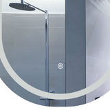 EMITTO LED Wall Mirror Oval Anti-fog 50x90cm - 45-Degree Angle