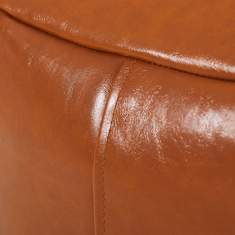 Marlow Bean Bag Chair Cover PU Couch Tan-2006733313246629893