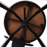 Levede 2x Bar Stool Kitchen Wooden Metal - 45-Degree Angle