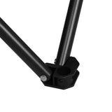 Levede Folding Camping Moon Chair Lightweight Black - 45-Degree Angle