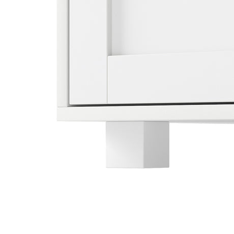 Levede Shoe Cabinet Door Storage Rack Cupboard White-2011971110060560389