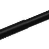 Marlow Black Curtain Rod Steel Quiet Rail Pole Pommel Set Extendable - 45-Degree Angle
