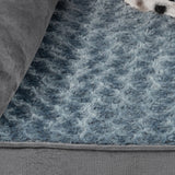 PaWz Pet Bed Sofa Dog Bedding Soft Warm XL Cover Grey Cover X-Large - 45-Degree Angle