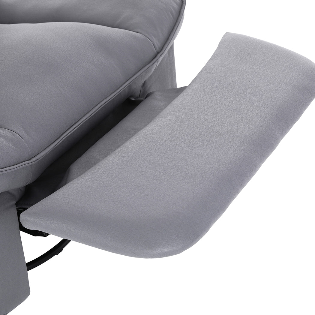 Levede Recliner Chair Lounge 360?Swivel Black-1954802891298574341