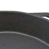 TOQUE Non Stick Frying Pan Cast Iron - 45-Degree Angle