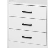 Levede Bedside Table USB Charger Outlet LED White - 45-Degree Angle