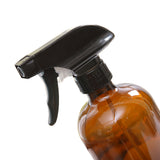 6x 500ml Amber Glass Spray Bottles Trigger - 45-Degree Angle