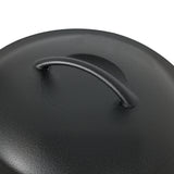 Pawz 6.6L Cast Iron Dutch Oven Heavy Duty Casserole Pot - 45-Degree Angle