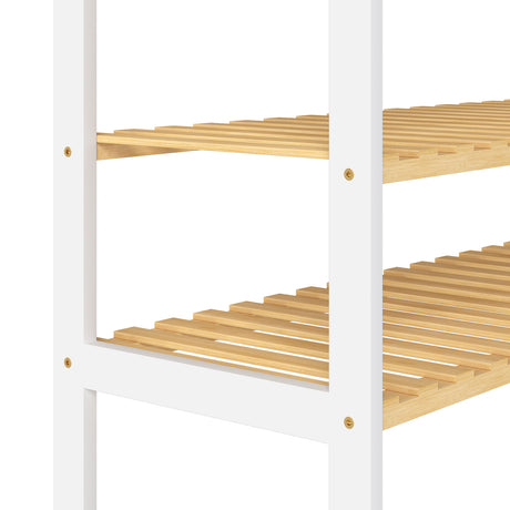 Levede Bamboo Storage Rack 4 Tier Shelf Shoe Organiser-2011971110614208517