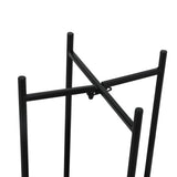 Levede 2 Tier Plant Stand Outdoor Indoor Black Large - 45-Degree Angle