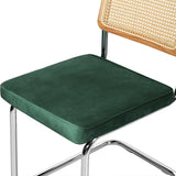 Levede 2xRattan Chair Dining Chairs Green - 45-Degree Angle