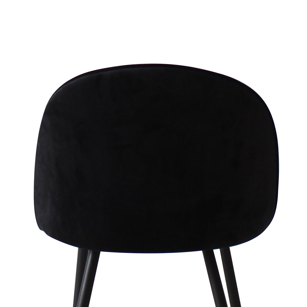 Levede 8x Dining Chairs Kitchen Cafe Black-2006732720549531653
