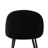 Levede 8x Dining Chairs Kitchen Cafe Black - 45-Degree Angle