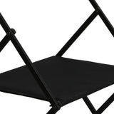 Levede Foldable Camping Storage Shelves 2 Layer with Hooks Black - 45-Degree Angle