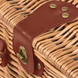 4 Person Picnic Basket Baskets Set Outdoor - 45-Degree Angle