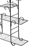 Levede Plant Stand Outdoor Indoor Metal Black-2018816719711244293