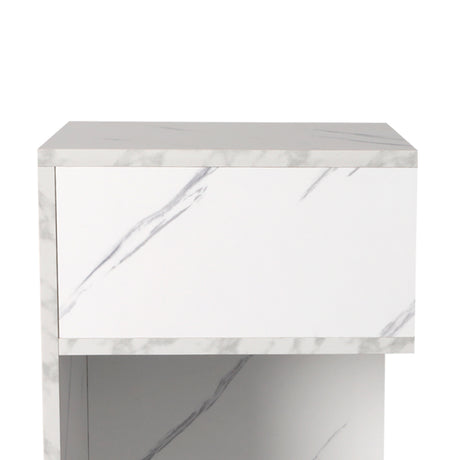 Levede 1xBedside Tables Drawers Side White-1954802869936984069