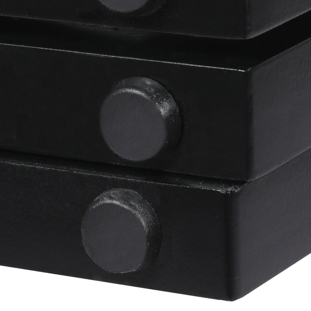 PaWz 4 Panels Wooden Pet Gate Dog Fence Black 600x 3MM-2018816800749391877