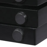 PaWz 4 Panels Wooden Pet Gate Dog Fence Black 600x 3MM - 45-Degree Angle