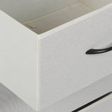 Levede Storage Cabinet Tower Chest Beige - 45-Degree Angle